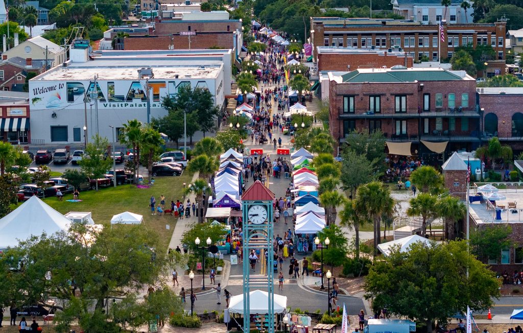 High angle view of St John's Avenue
