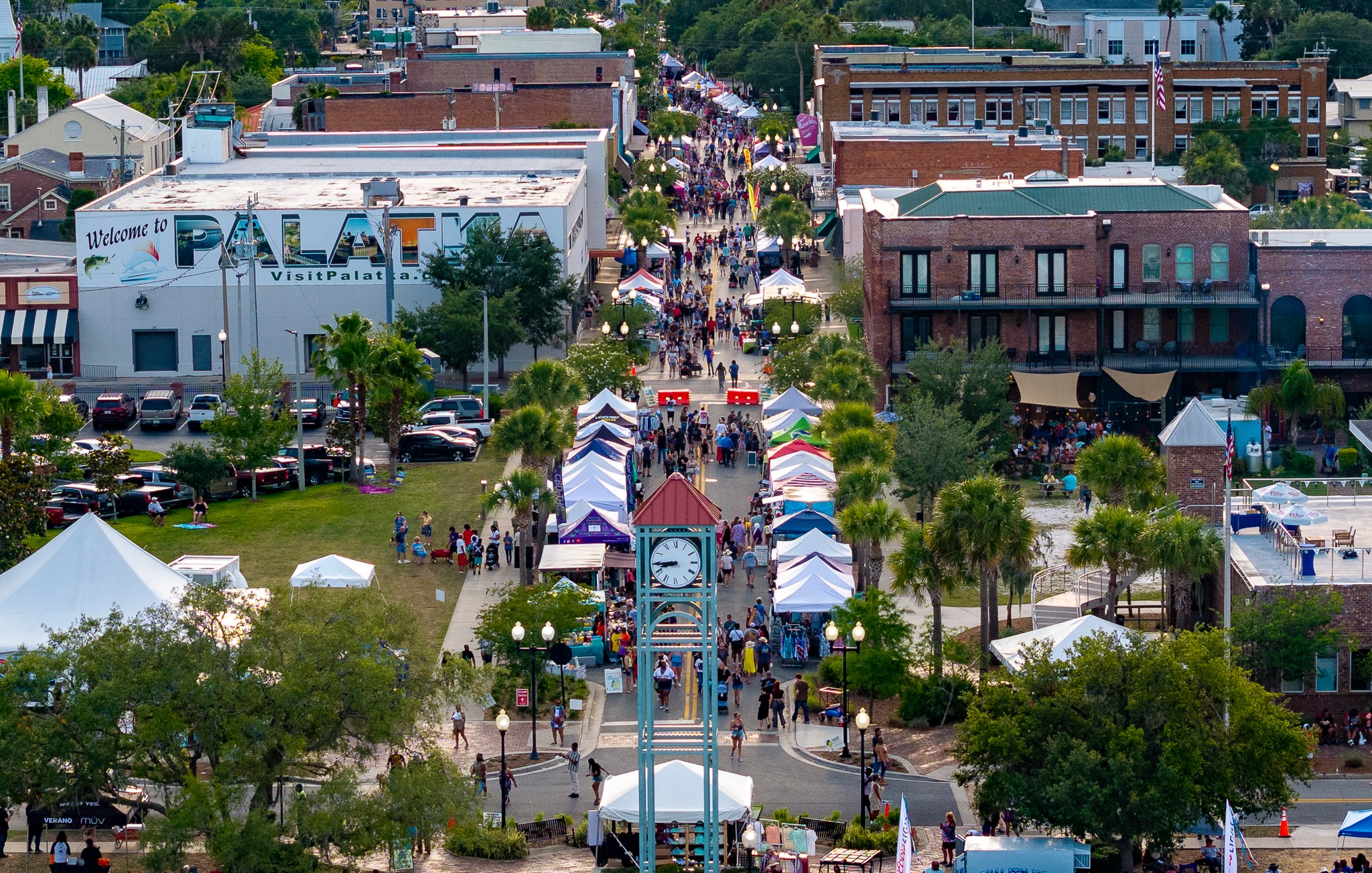 High angle view of St John's Avenue