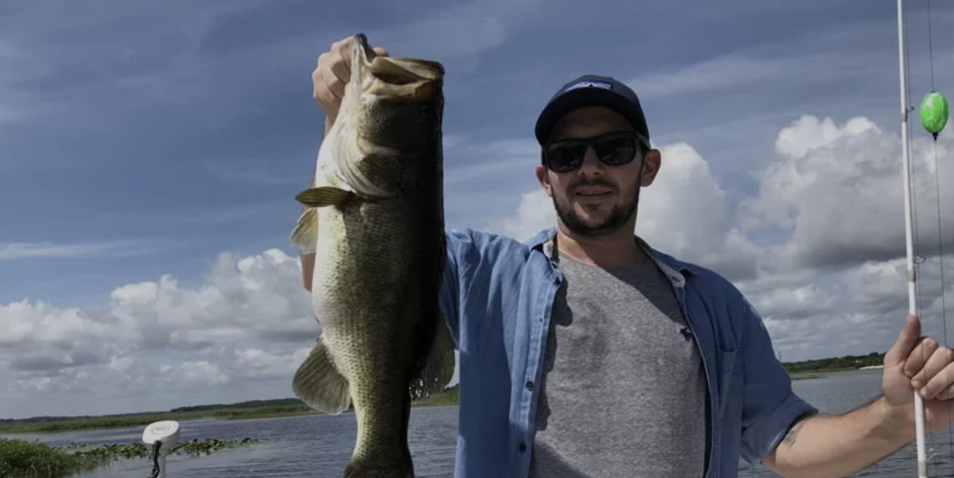 Fishing at Crescent Lake in Florida.