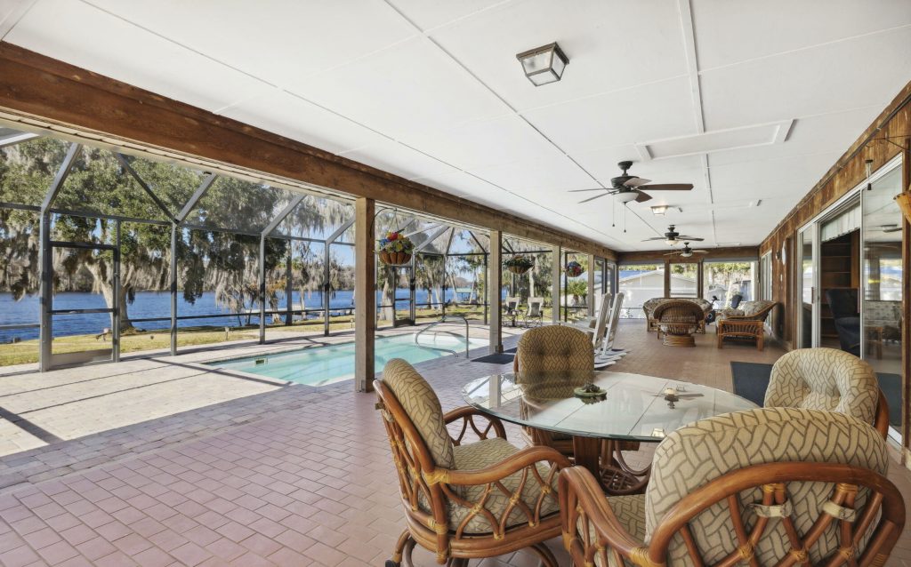 View of St. John's River from back porch of a Satsuma home.