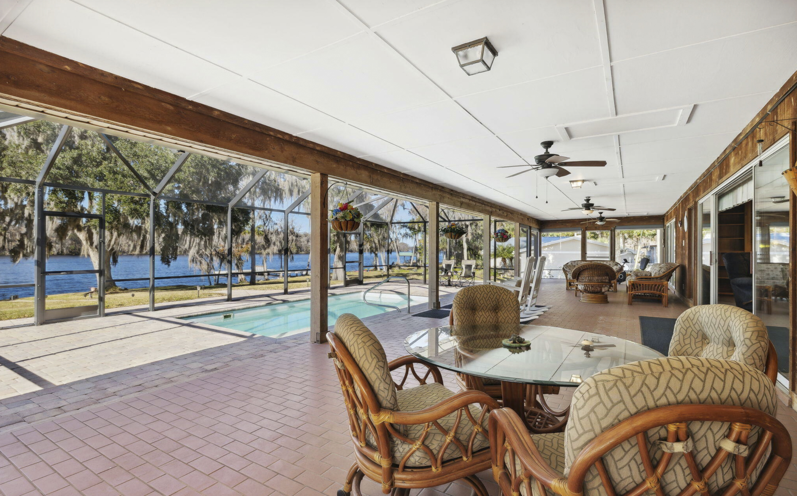 View of St. John's River from back porch of a Satsuma home.